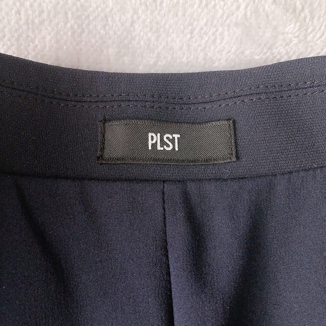 【美品】2025 PLST トリアセブレンド パンツスーツ M-S ネイビー