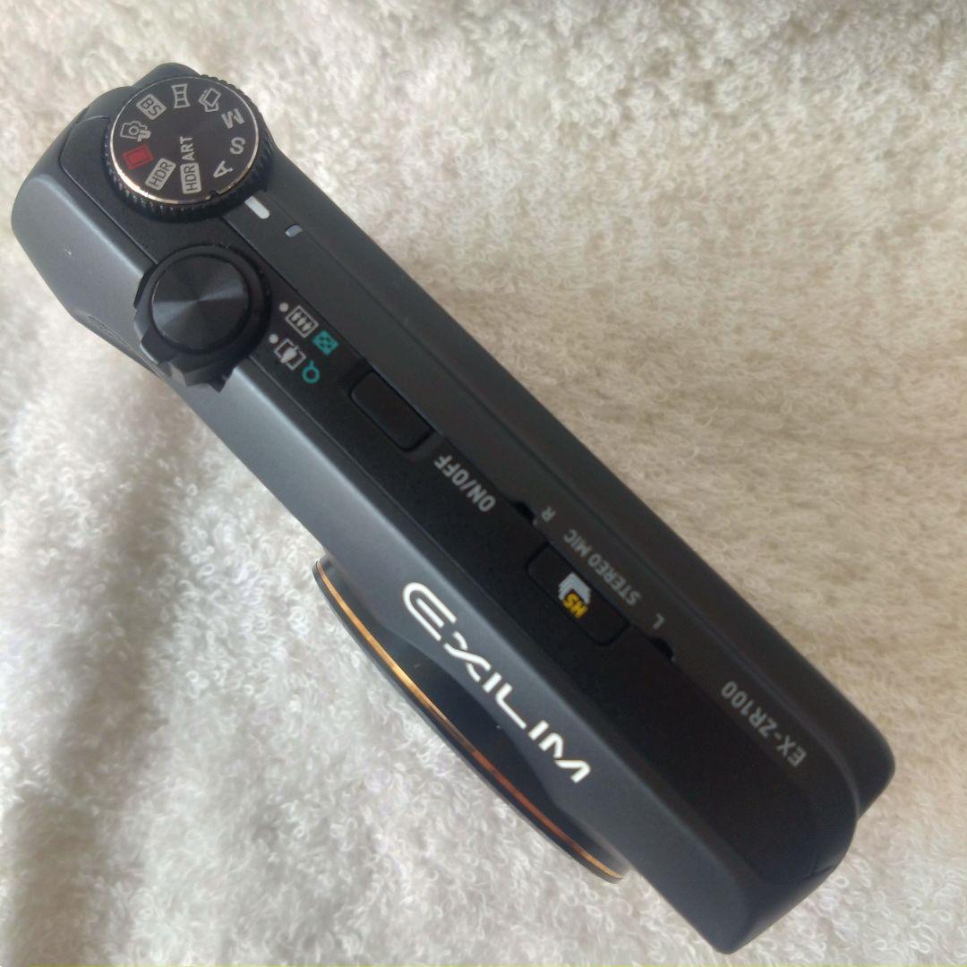 美品CASIO HS EX-ZR1000ブラック デジタルカメラ EXILIM