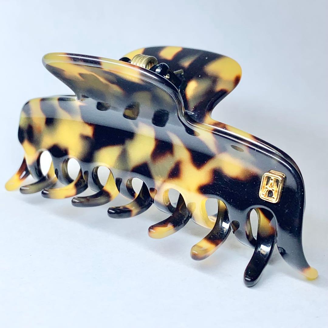 希少 アレクサンドルドゥパリ ヘアクリップ ベッ甲風 ブラウン Mサイズ