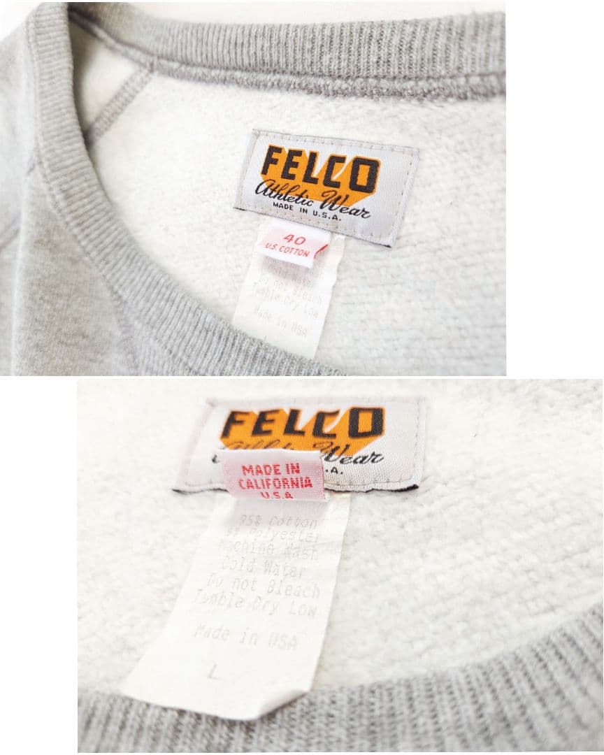 ◇mzk様◇Felco　フェルコ　良品　スウェット　ガゼット　グレー　L