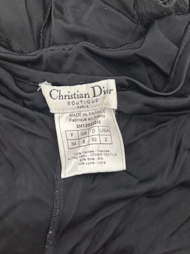 Christian Dior ブラック ベアトップ 34