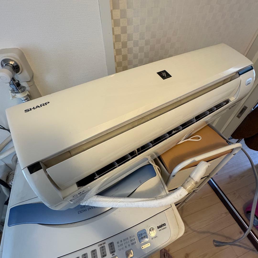 室内機のみ 2016年製 シャープエアコン AC-F28AW リモコン・裏板付き