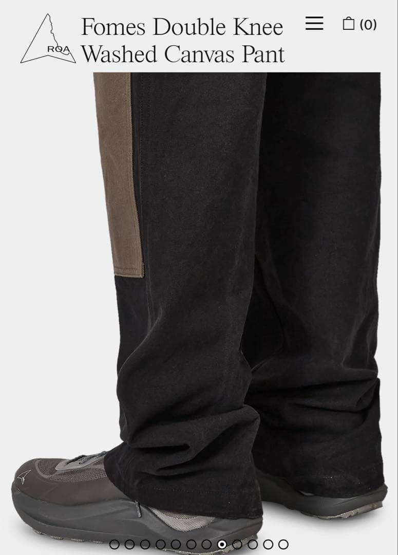 パンツ ROA Fomes Double Knee Washed Canvas Pant