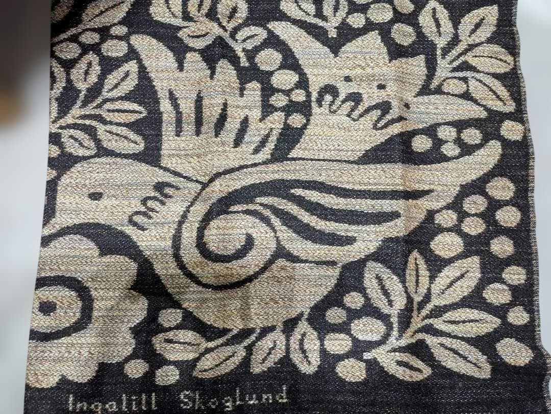 北欧 スウェーデン製 ジャガード織り タペストリー ヴィンテージ アンティーク