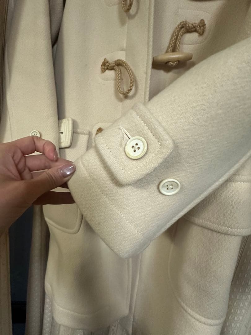 専用　超美品　DRESSTERIOR アイボリー ダッフルコート 34サイズ