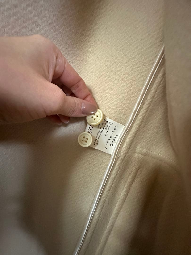 専用　超美品　DRESSTERIOR アイボリー ダッフルコート 34サイズ
