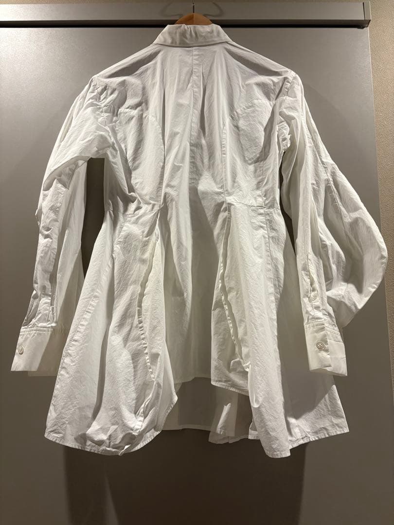 エンフォルド　ホワイト バルーンスリーブ シャツ