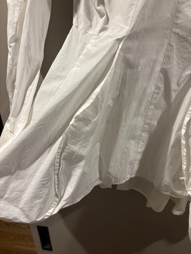 エンフォルド　ホワイト バルーンスリーブ シャツ