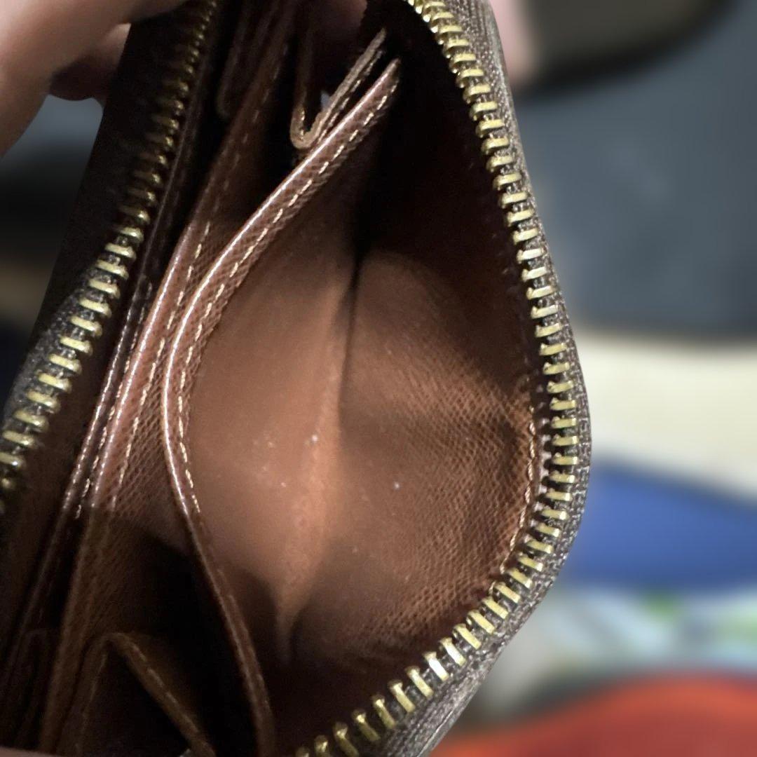 ⑨☆美品/訳あり☆モノグラム♪ジッピー パース ラウンドファスナー