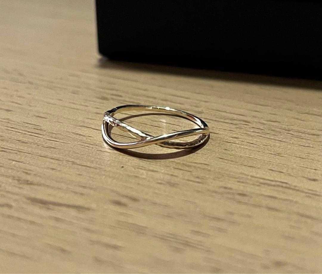 ノワールドプーぺ 交差 ゴールドリングK10