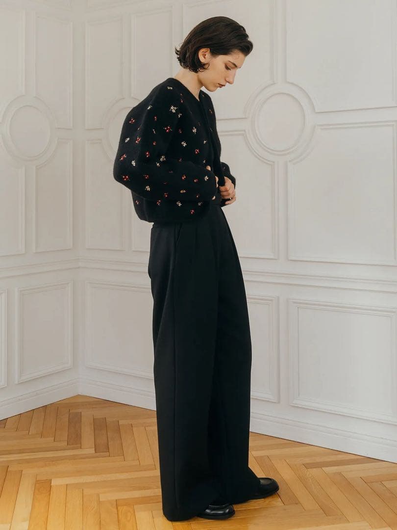 CREDONA クレドナFLOWER KNIT JACKET