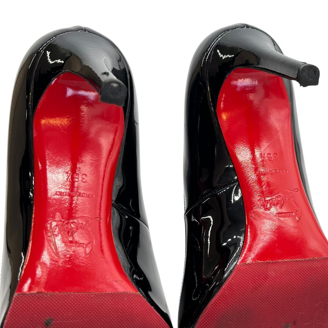 Christian Louboutin パンプス 黒 エナメル 24.5㎝