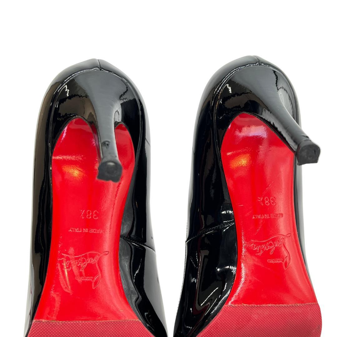 Christian Louboutin パンプス 黒 エナメル 24.5㎝
