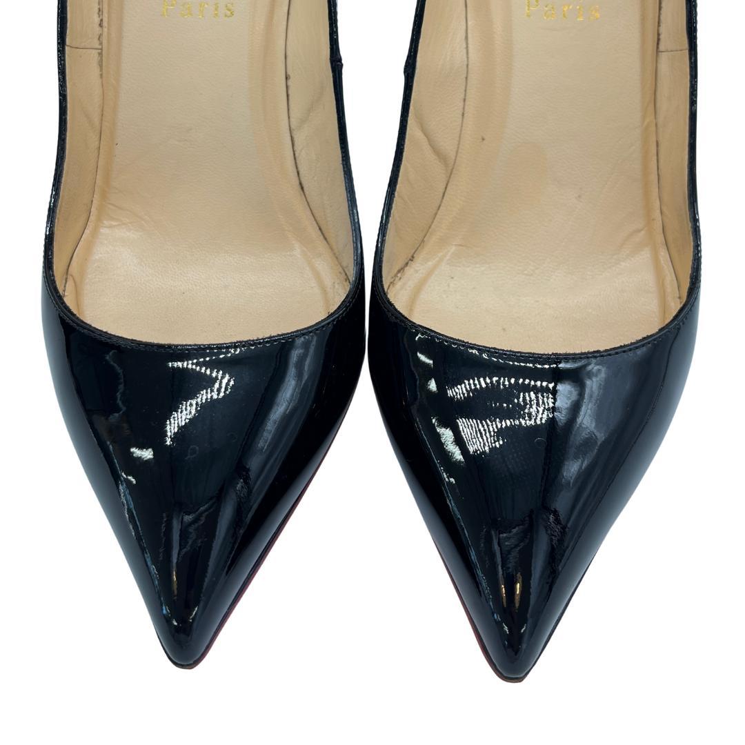 Christian Louboutin パンプス 黒 エナメル 24.5㎝