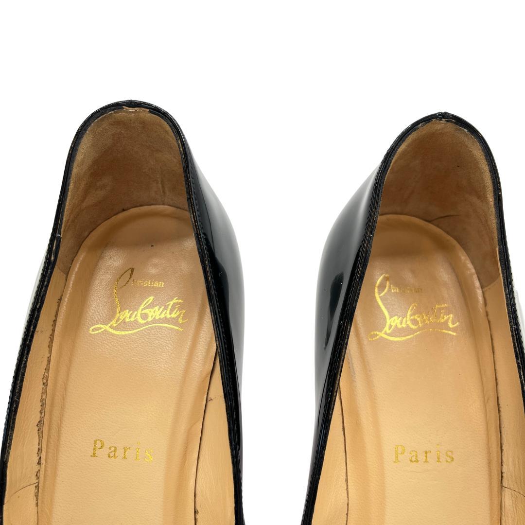 Christian Louboutin パンプス 黒 エナメル 24.5㎝