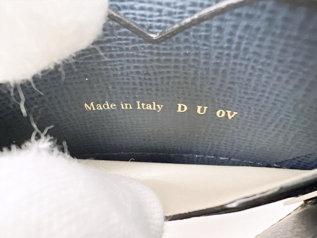 未使用保管　valextra　ヴァレクストラ　マネークリップ　ネイビー