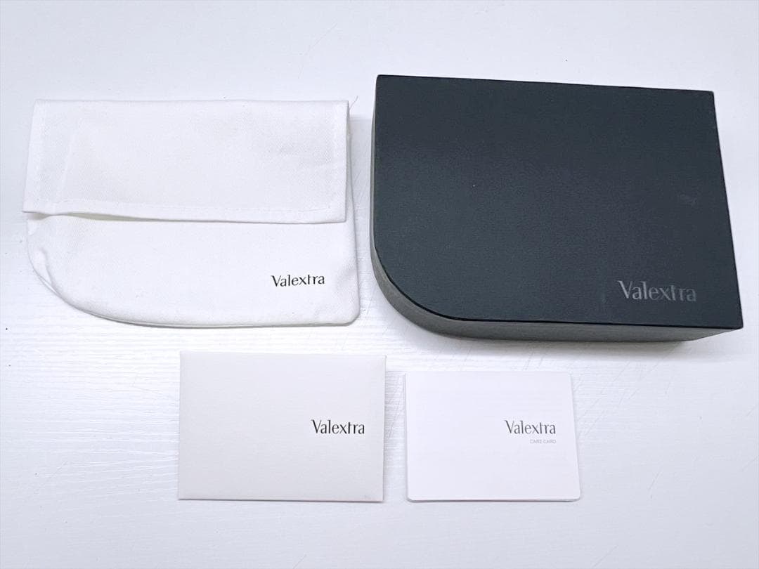 未使用保管　valextra　ヴァレクストラ　マネークリップ　ネイビー