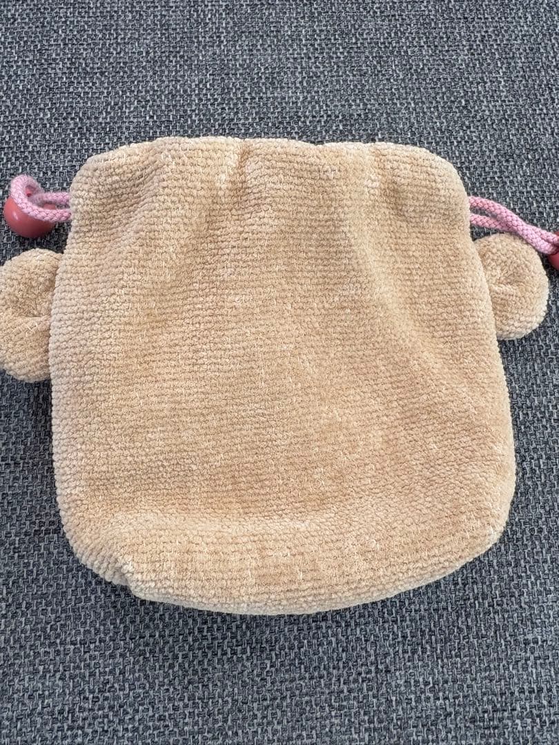 ラブラリーバイフェイラー　ドアップテディガール　耳付き巾着