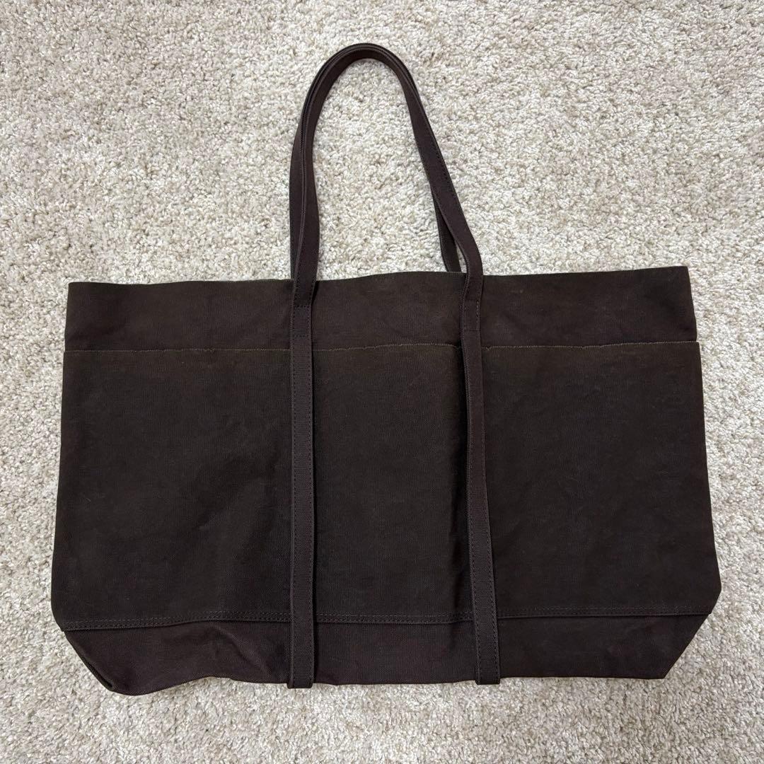 AMIACALVA キャンバストートバッグLARGE ダークブラウンユニセックス