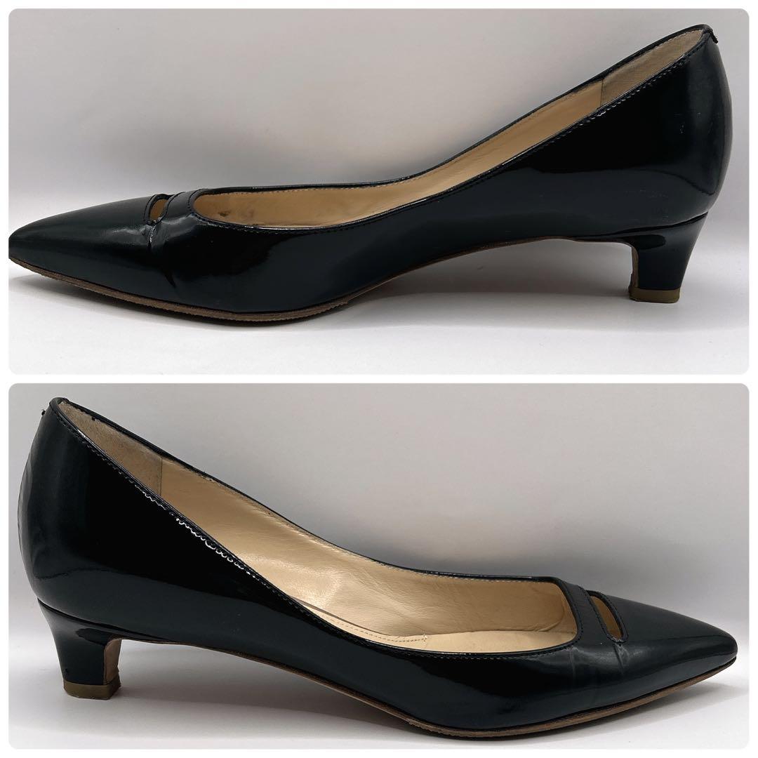 ✨美品✨PELLICO エナメルパンプス アネッリ イタリア製　黒