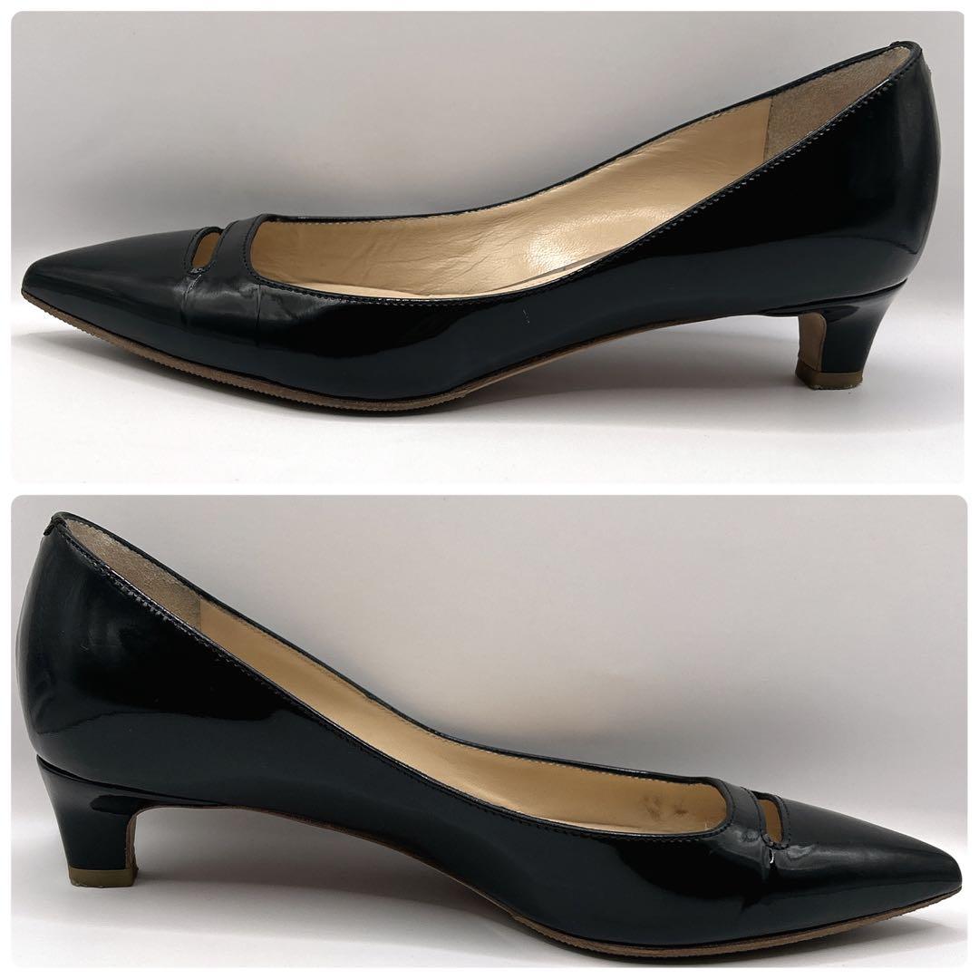 ✨美品✨PELLICO エナメルパンプス アネッリ イタリア製　黒
