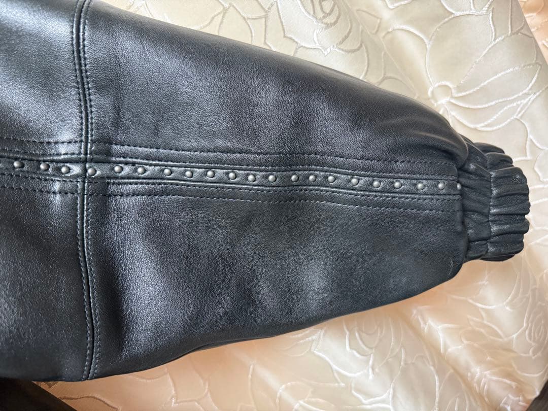 タグ有supreme Studded Hooded Leather Jacket