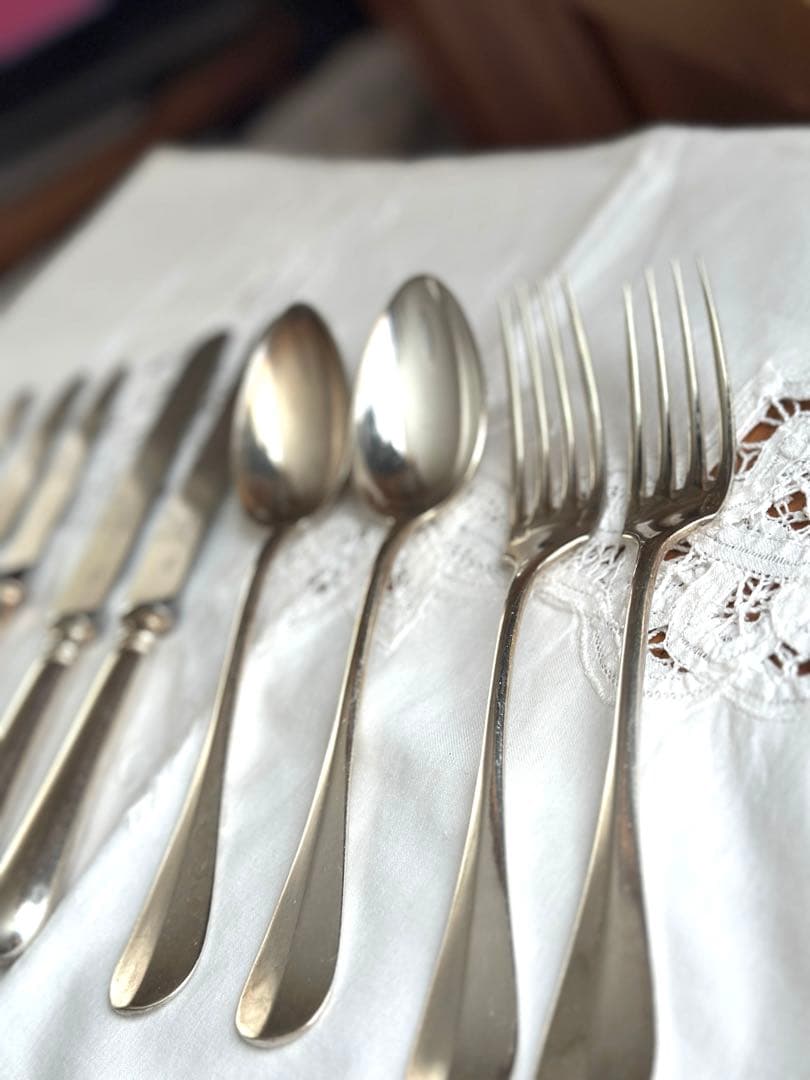クリストフル カトラリーセット 9点 フィデリオ フランスアンティーク