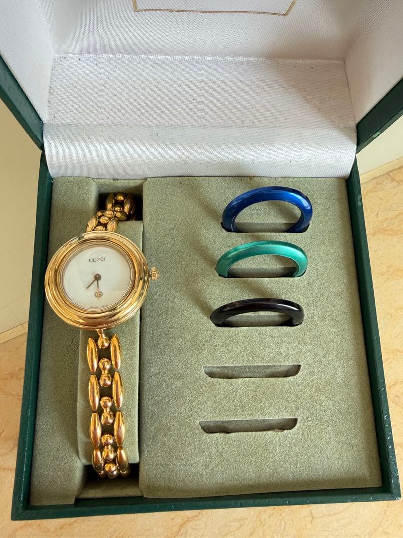 GUCCI チェンジベゼル レディース 交換リング付き