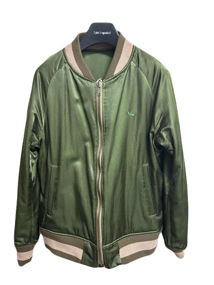 1piu1uguale3 リバーシブル龍刺繍高級スカジャン定価154,000円V