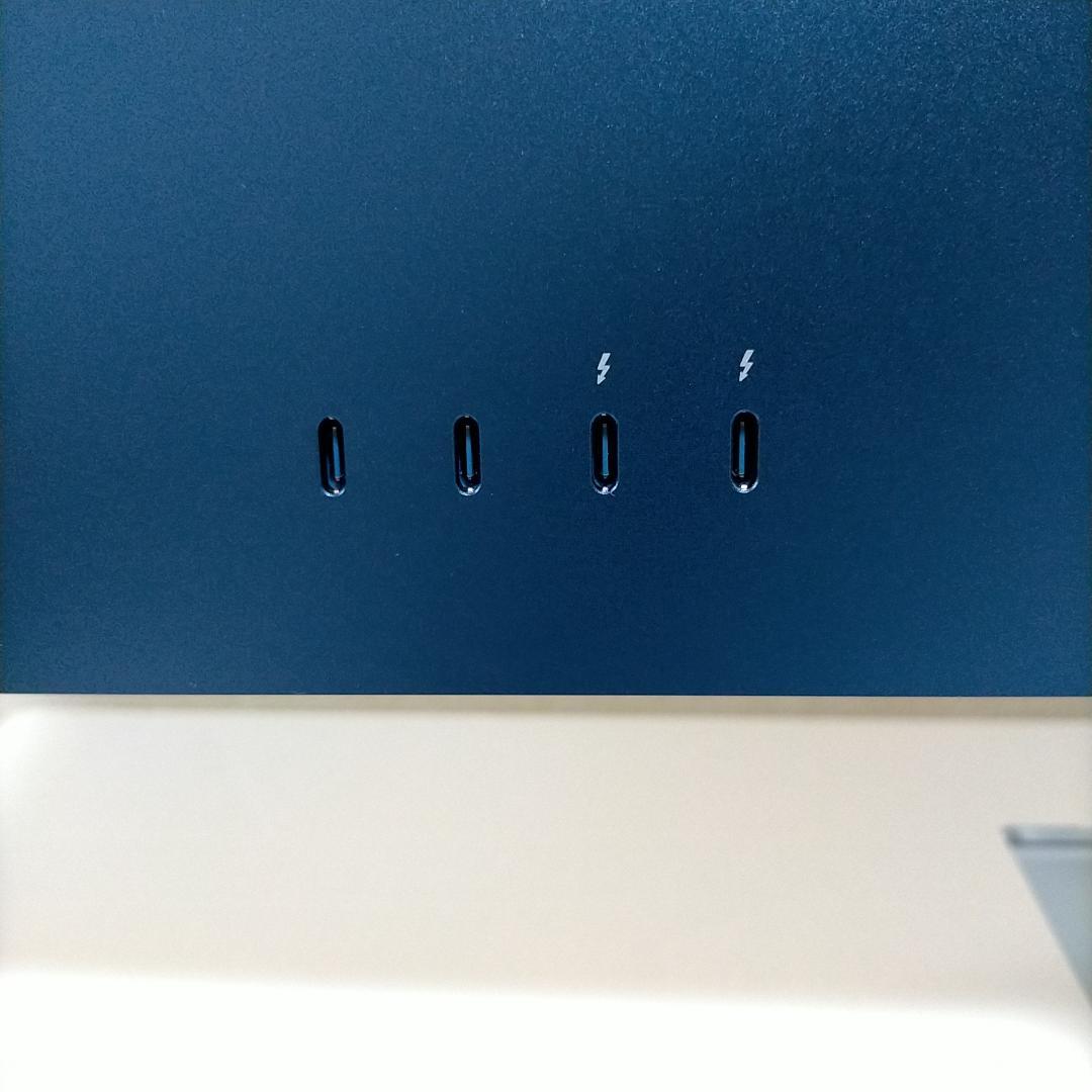 保証有キズ有Apple iMac M3 8CPU/10GPU 24インチ ブルー