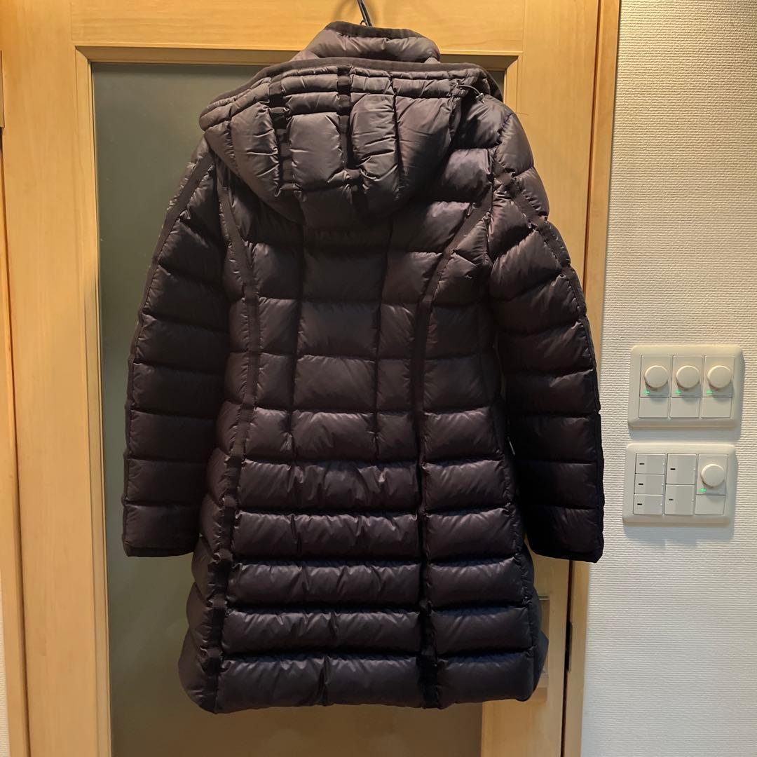 MONCLER ダークグレー ロングダウンジャケット