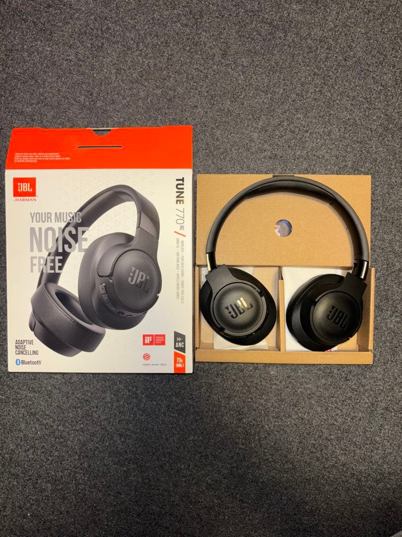 JBL TUNE 770NC ワイヤレスヘッドホン ブラック