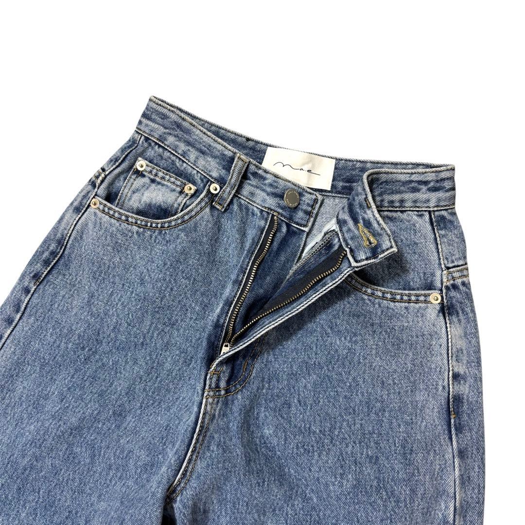 na.e Wide Loose Jeans _Deep Blue デニム　ロング