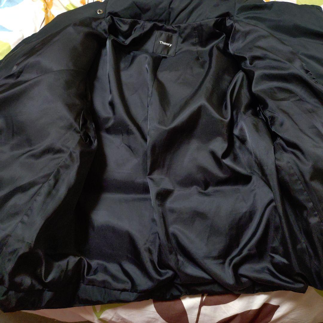 美品 Theory 現行タグ 黒 ダウン ショート スタンドカラー　軽くて暖かい