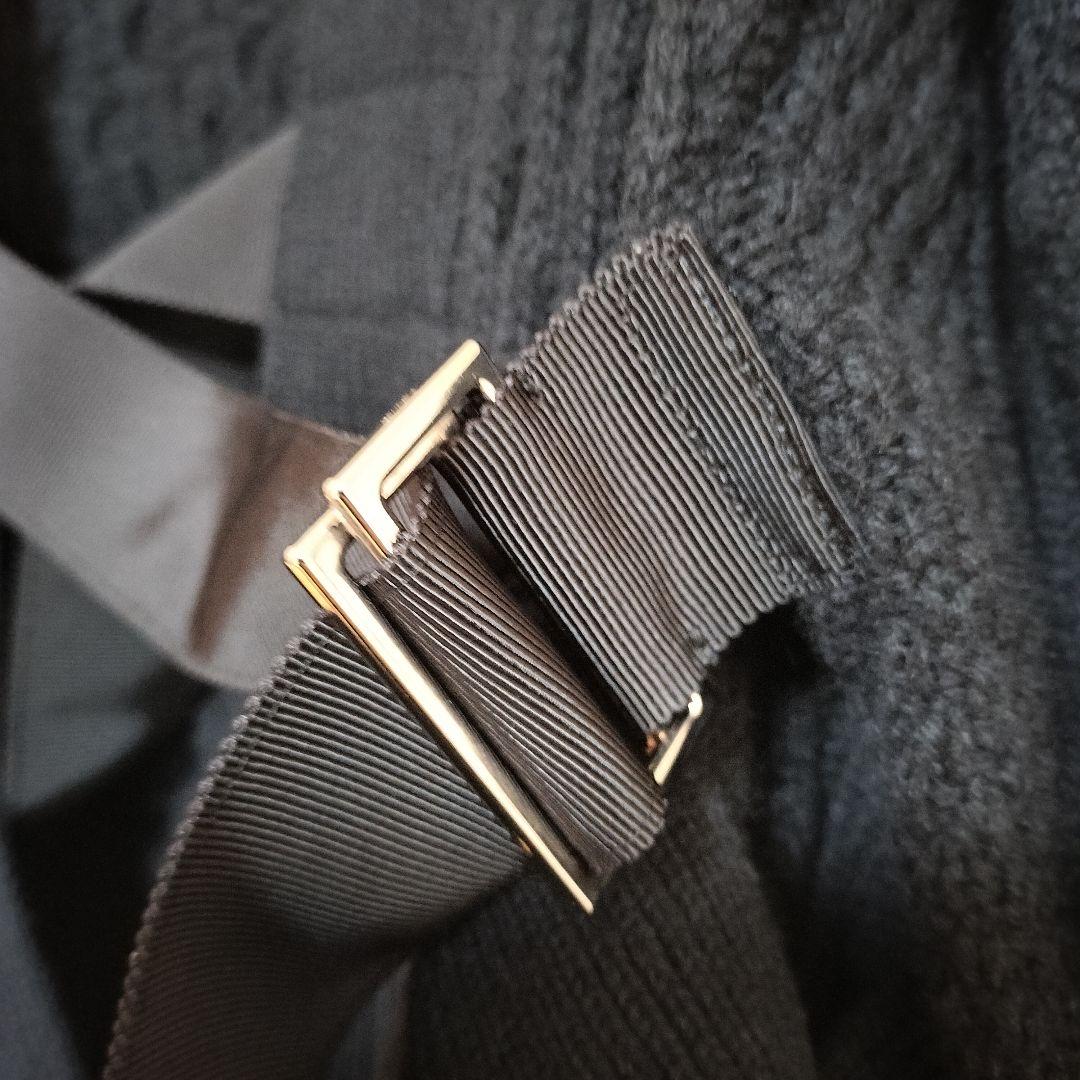 【美品】 sacai ケーブル編みベルト付カーディガン ブラック サカイ ウール