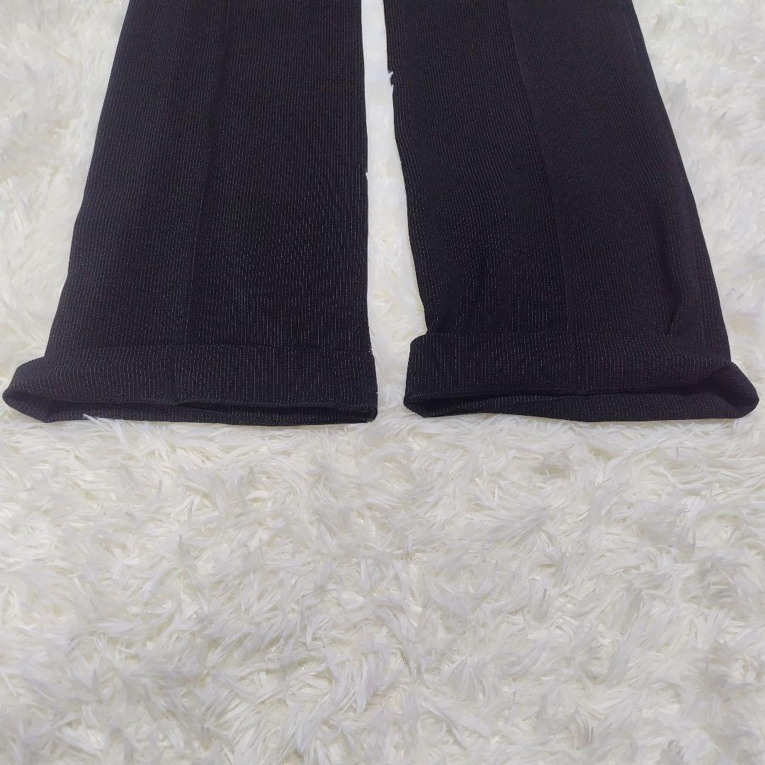 【大きいサイズ】 マックスマーラ パンツスーツ ストライプ ブラック 42