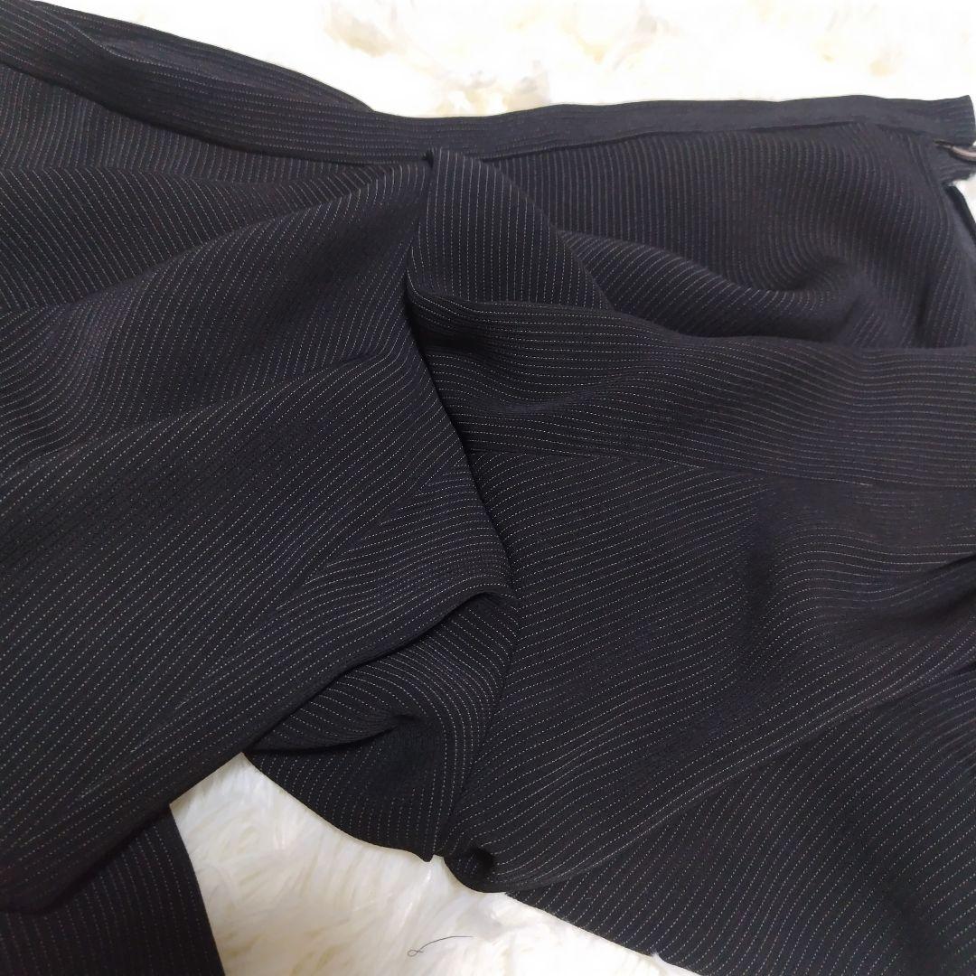 【大きいサイズ】 マックスマーラ パンツスーツ ストライプ ブラック 42