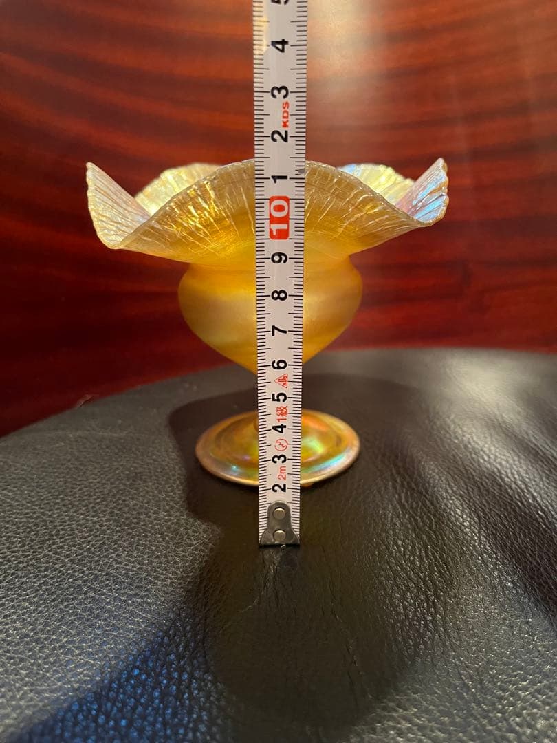 ティファニー　グラス　花瓶　コンポート　アンティーク