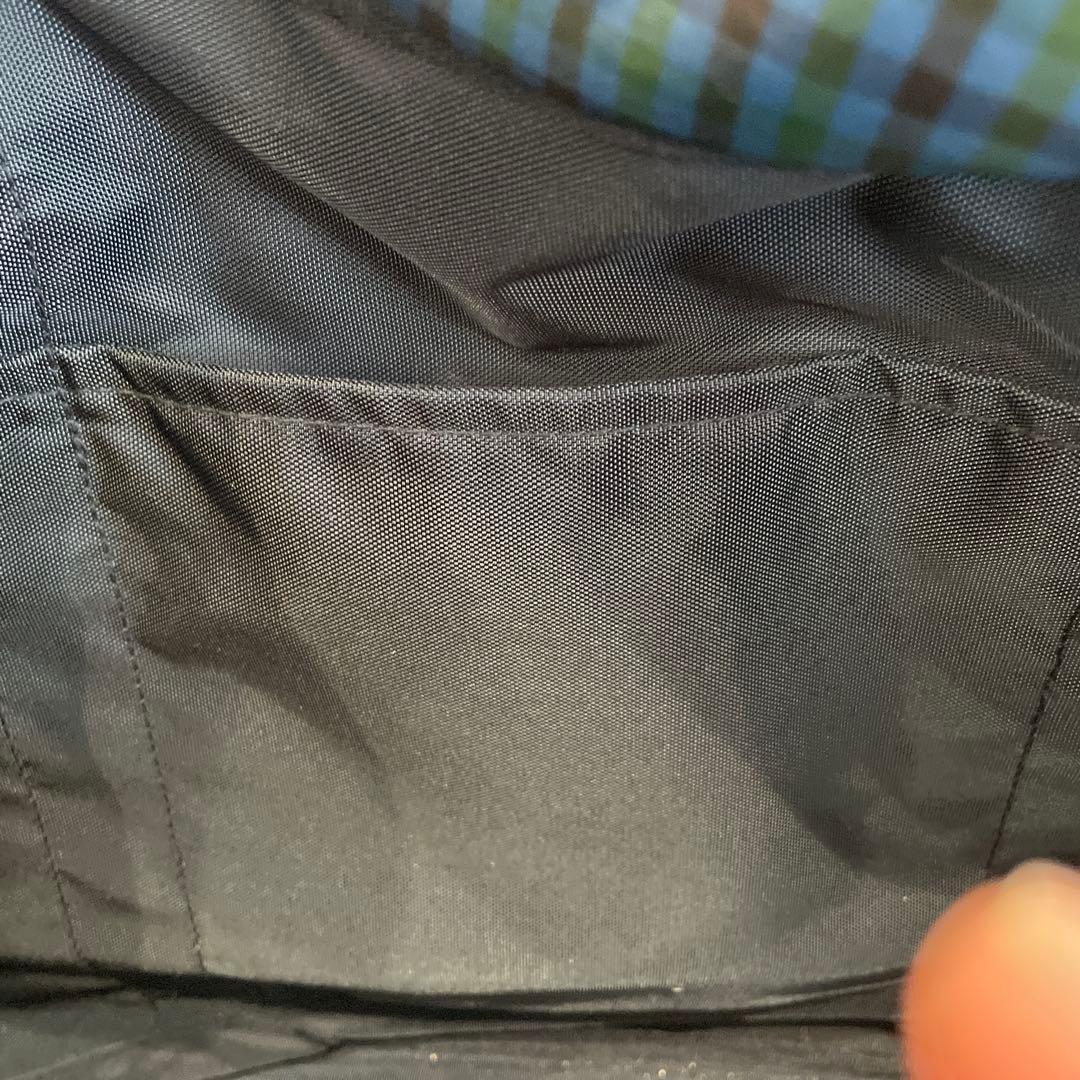 familiar マザーズバッグ ネイビー チェック柄　ファミリア