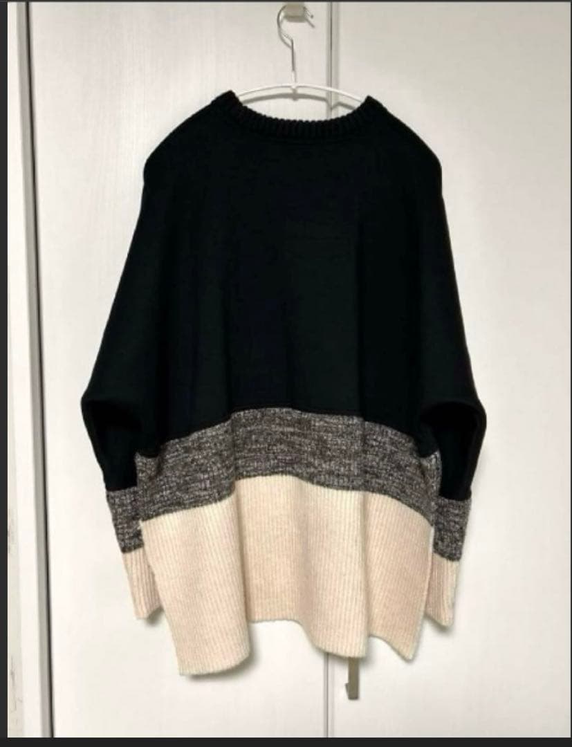 美品定価22000円 BEARDSLEY ボックスシルエット 長袖ニット