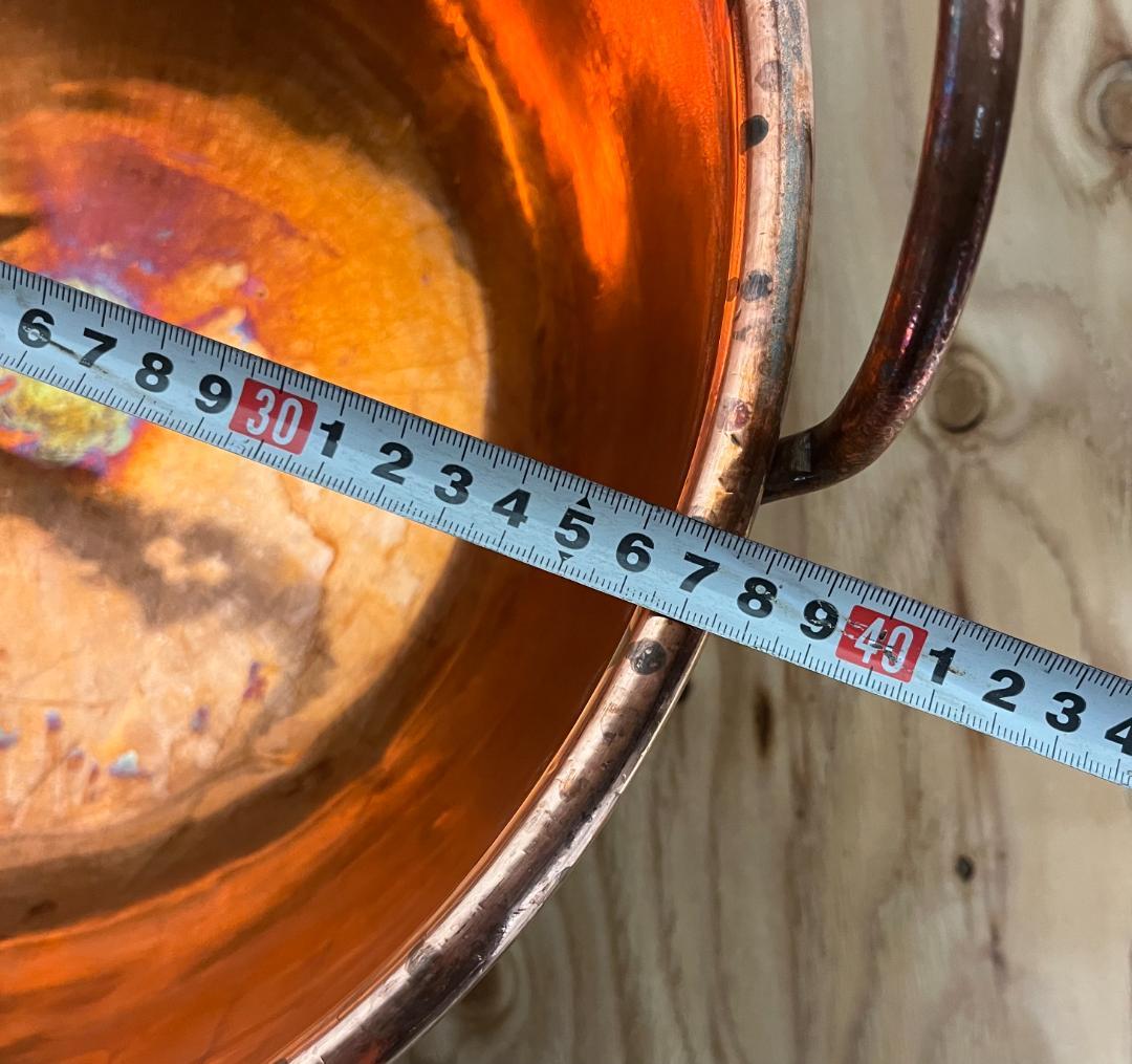 中古品 銅製鍋 銅鍋 銅なべ 銅ナベ 業務用 家庭用 和菓子 店舗用品 調理用品