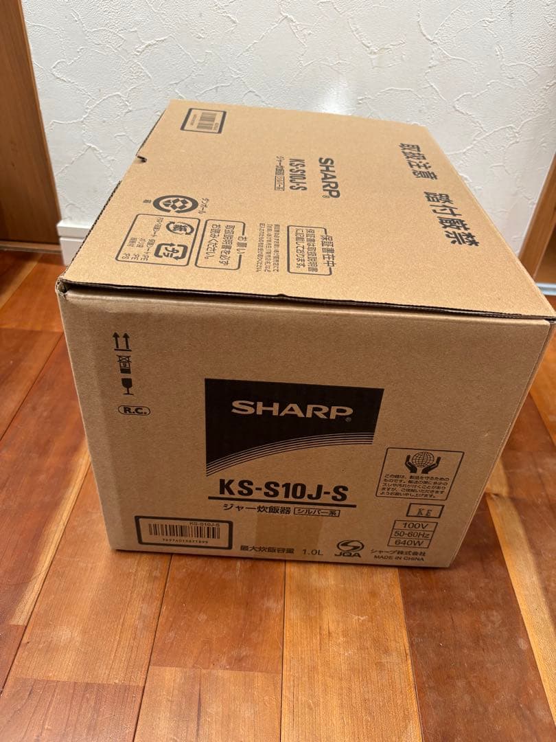SHARP 5.5合 黒厚釜 球面炊き　炊飯器 KS-S10J-S