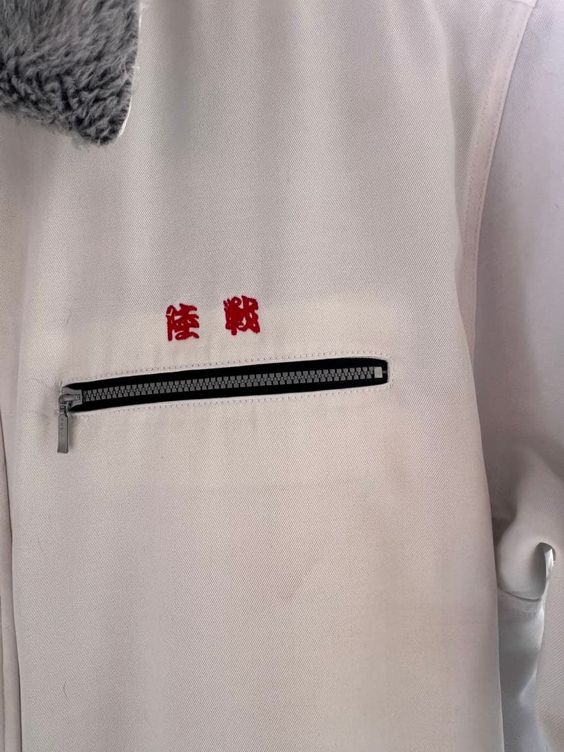 寅壱 TORAICHI ロングコート ドカジャン ホワイト　3L 刺繍入