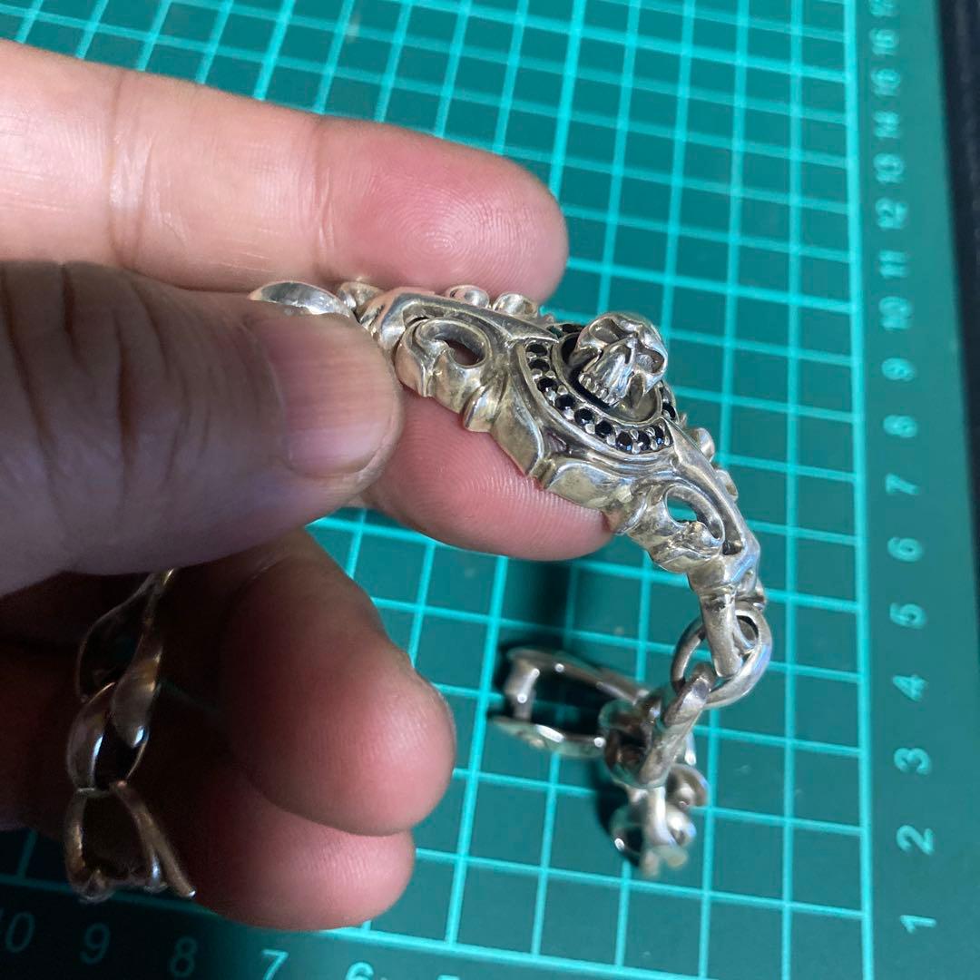 spear colle スピアコレ スカル チェーンブレスレット シルバー925