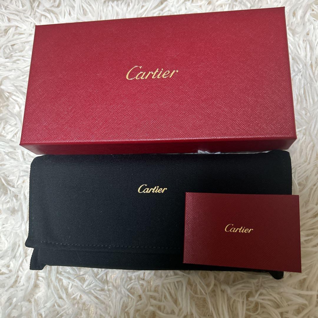 【希少 美品】カルティエ ハッピーバースデー　長財布 ブルー 青　日本限定色