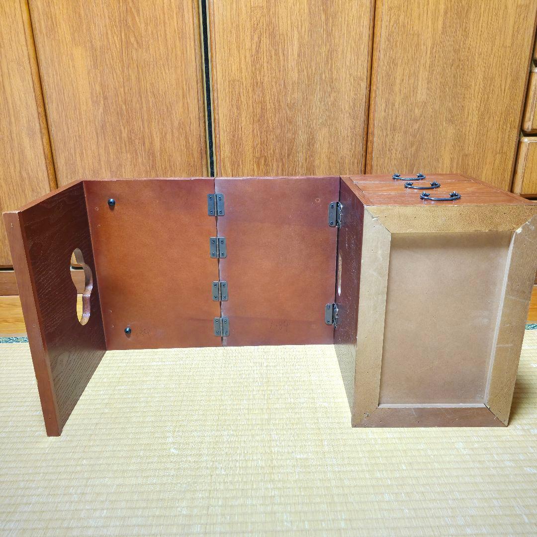 【美品】折り畳み座机・文机　昭和レトロ家具　ヴィンテージ家具　アンティーク　匿名