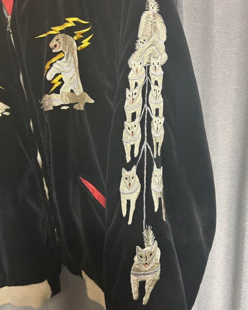 激レア　特大サイズ　別珍　スカジャン　ヴィンテージ　ALASKA