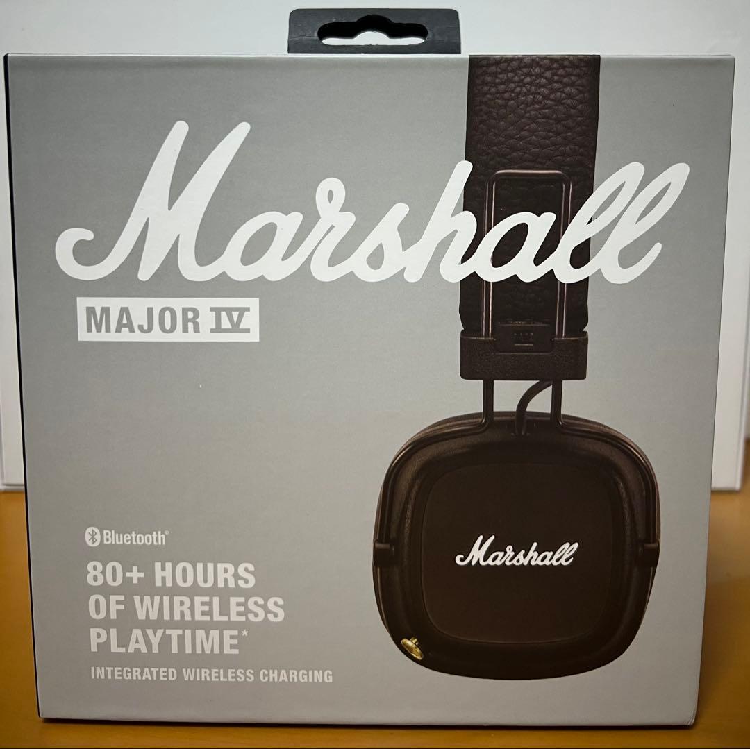 Marshall Major IV ワイヤレスヘッドホン　ブラウン