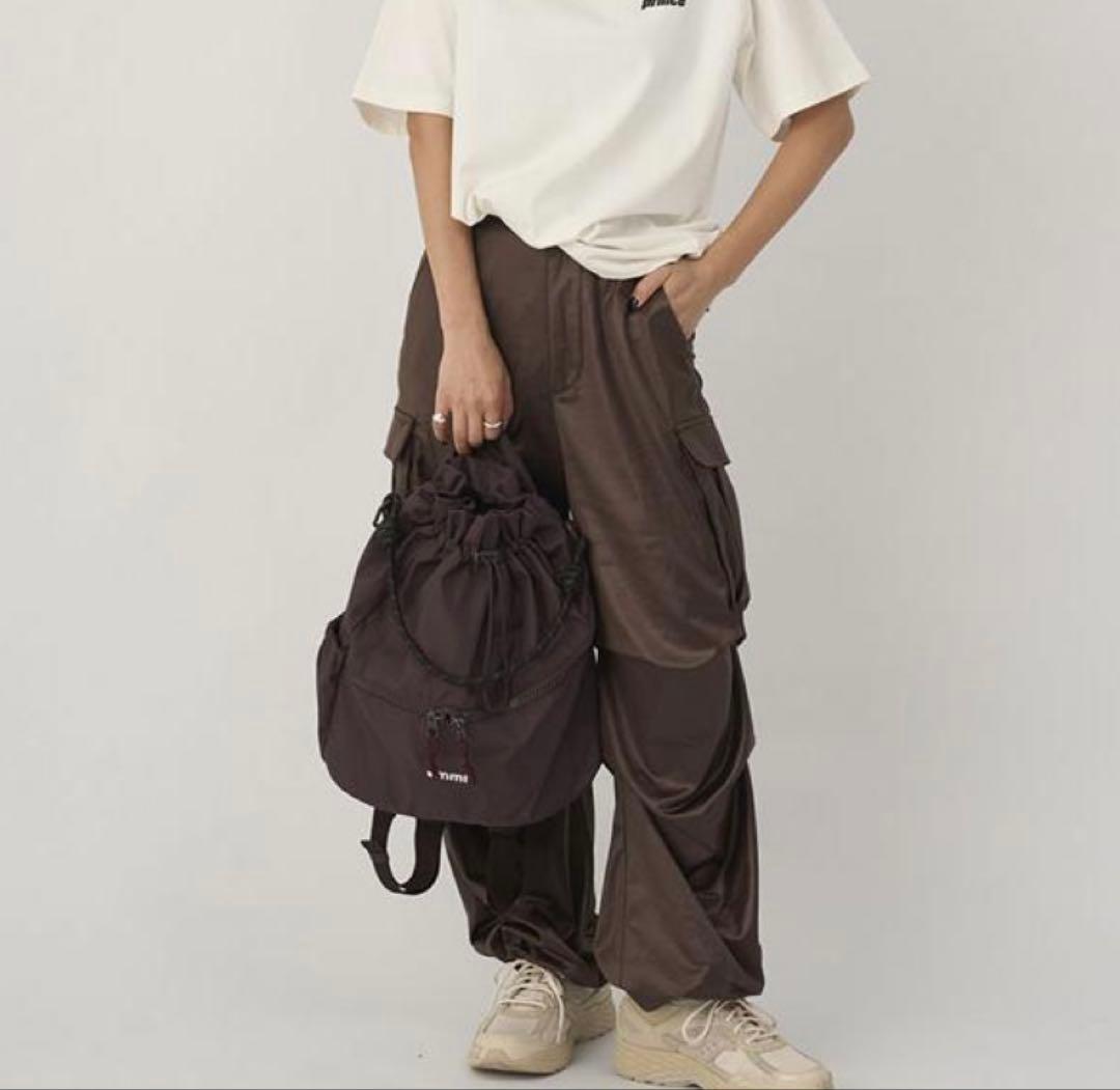 emmiロゴマルチバックパック 撥水 バーガンディー