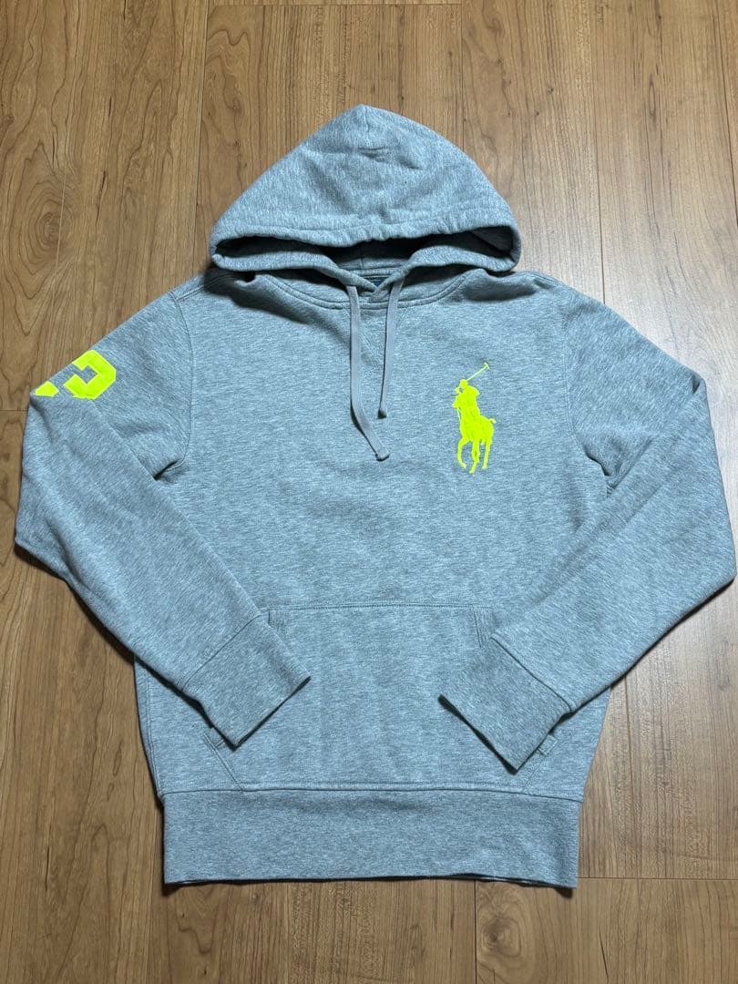 Polo Ralph Lauren ビックポニー パーカー グレー イエロー